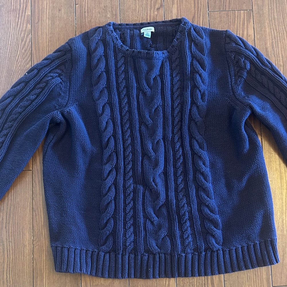 Vintage LL Bean Cable Knit Sweater